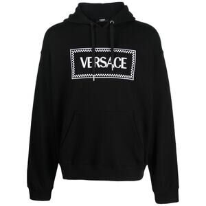 Versace 90s Vintage logo-embroidered hoodie Size Medium NWT $1225